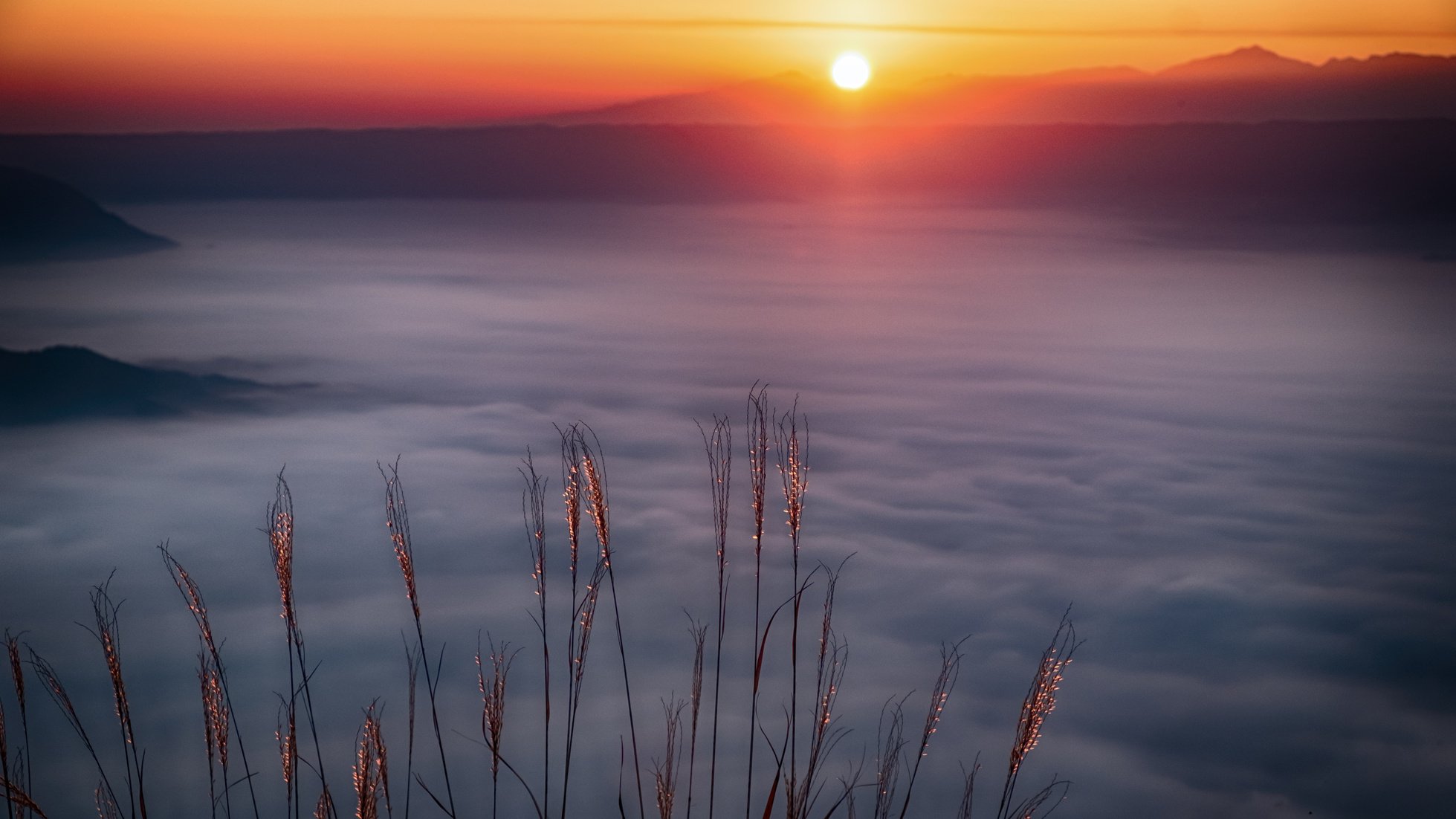 Japan's Sea of Clouds and Sunset